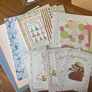 Vintage Susan Branch Scapbooking Paper Sticker Frames Kit Lot QVC